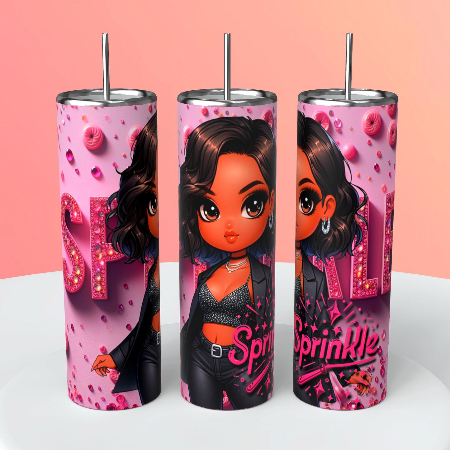 20oz Sprinkle Sprinkle Skinny Tumbler