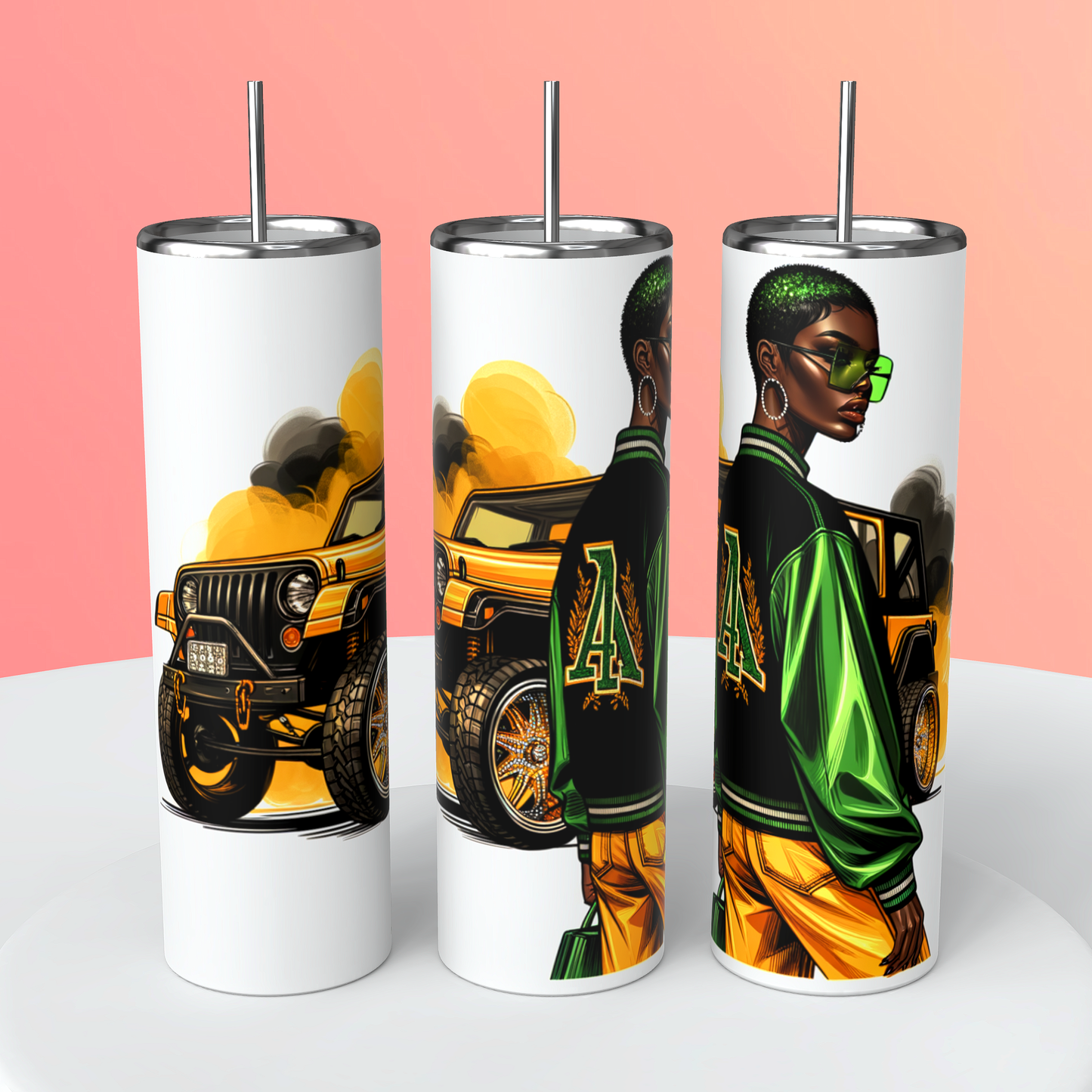 20oz Jamaica Irie Skinny Tumblers