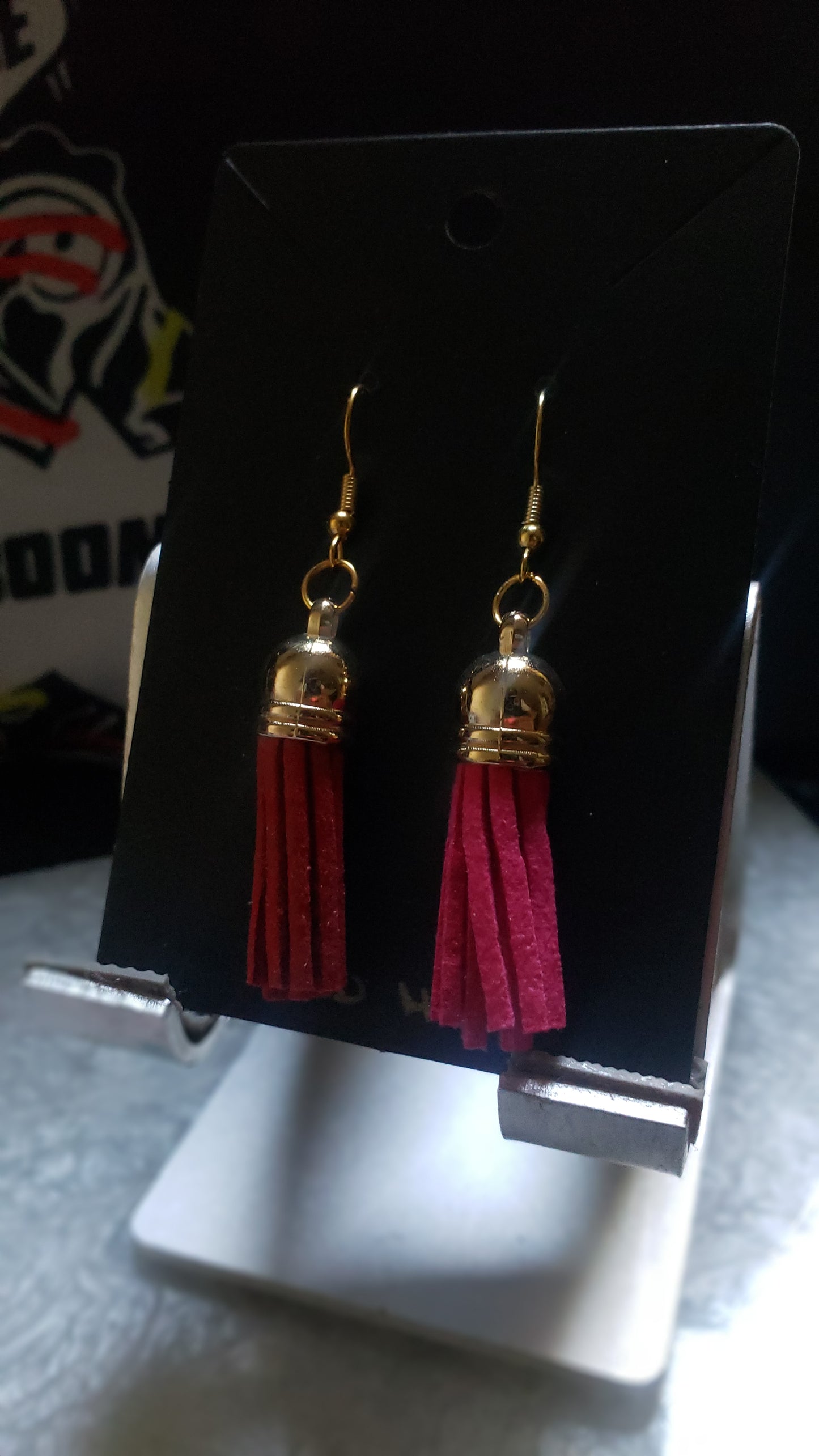 Two Toned Tassel Earrings