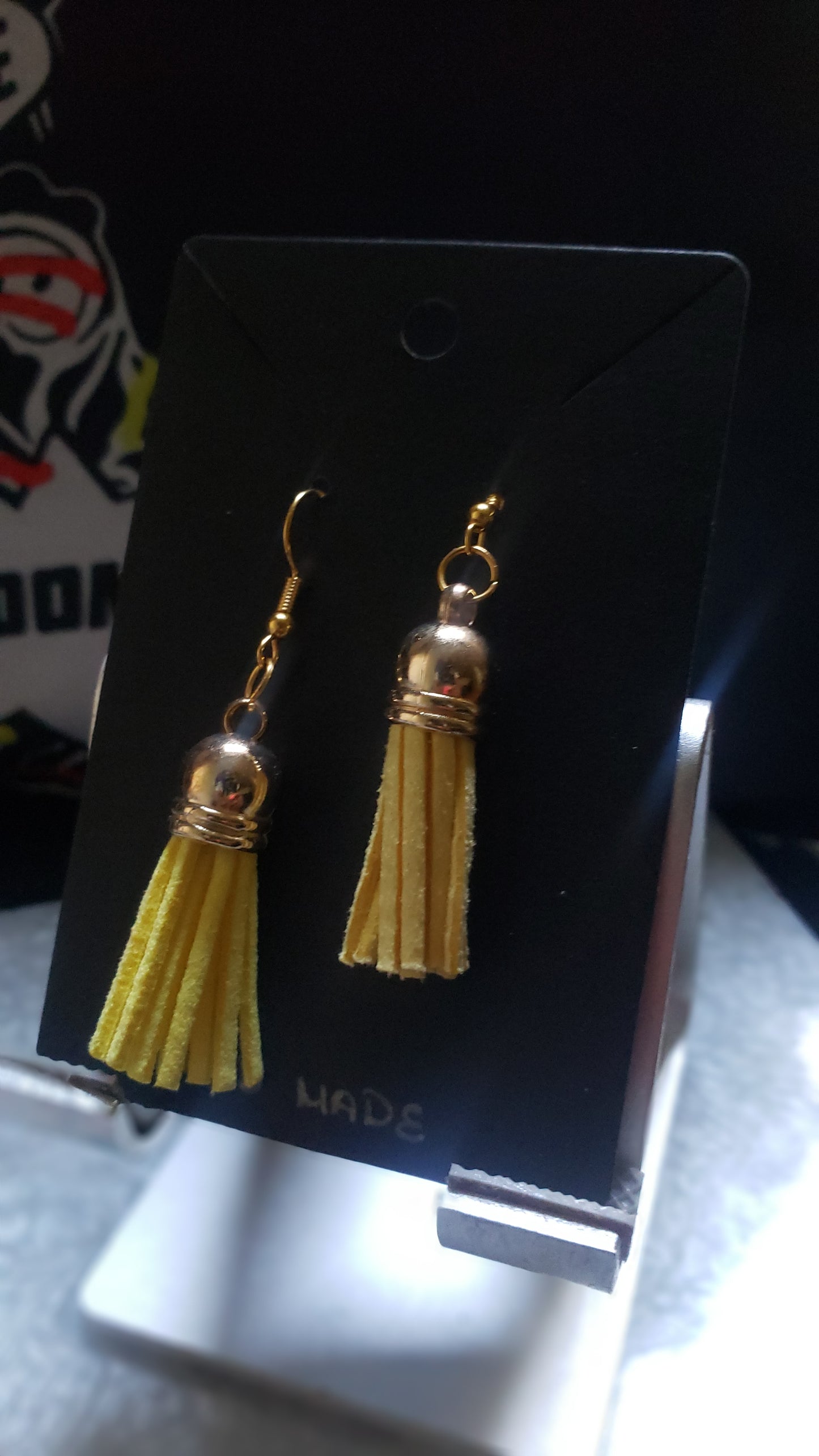 Two Toned Tassel Earrings